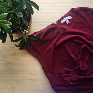 Banana Republic - Burgundy Knit Slink Dress (4)